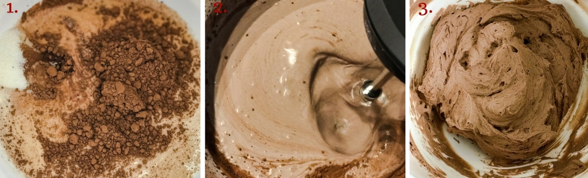 step by step photos to make low carb chocolate mousse
