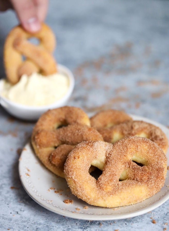 Keto Cinnamon Pretzels (Fat Head Dough) Butter Together Kitchen