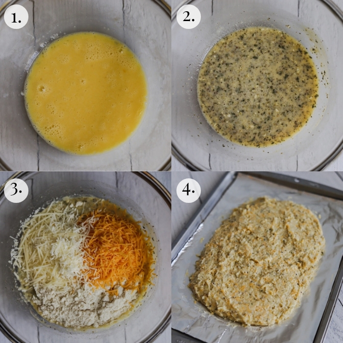 step by step how to make keto garlic bread