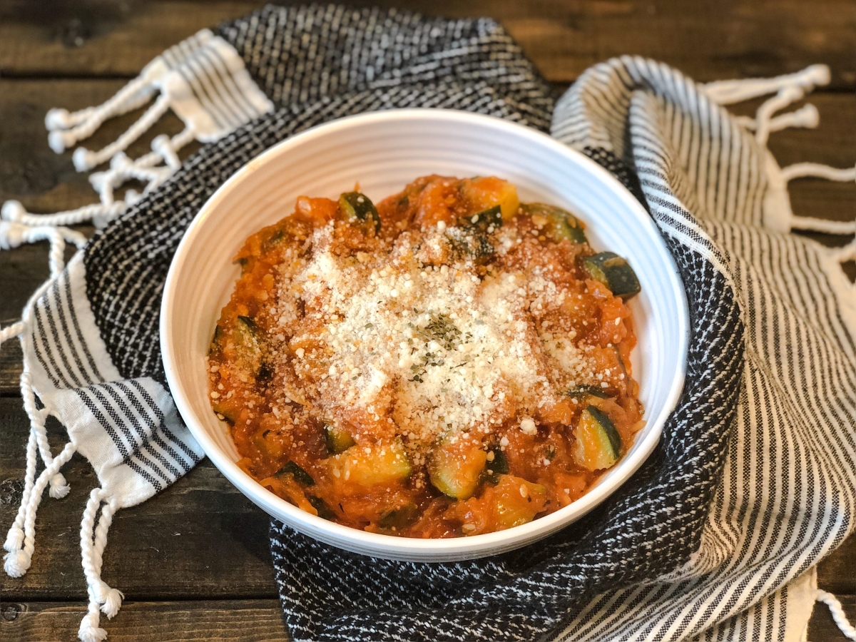 Low Carb Parmesan Spaghetti Squash with Zucchini - Butter Together Kitchen