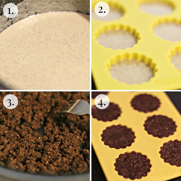 step by step how to make cookies and cream fat bombs