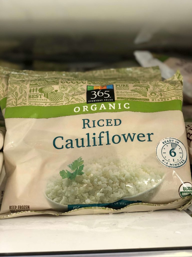 frozen cauliflower at whole foods