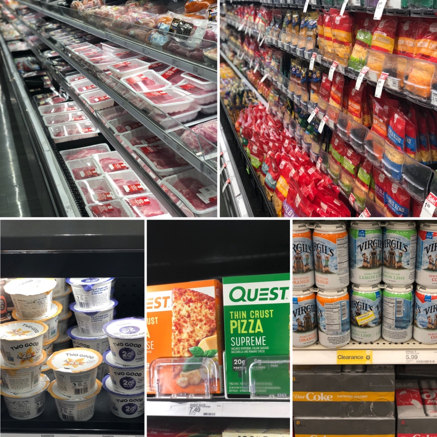 keto target meat and dairy options