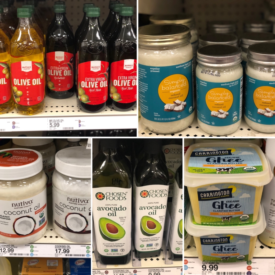 keto target cooking oil options