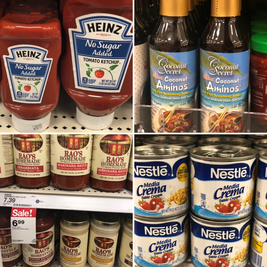 keto target condiments and sauce options 