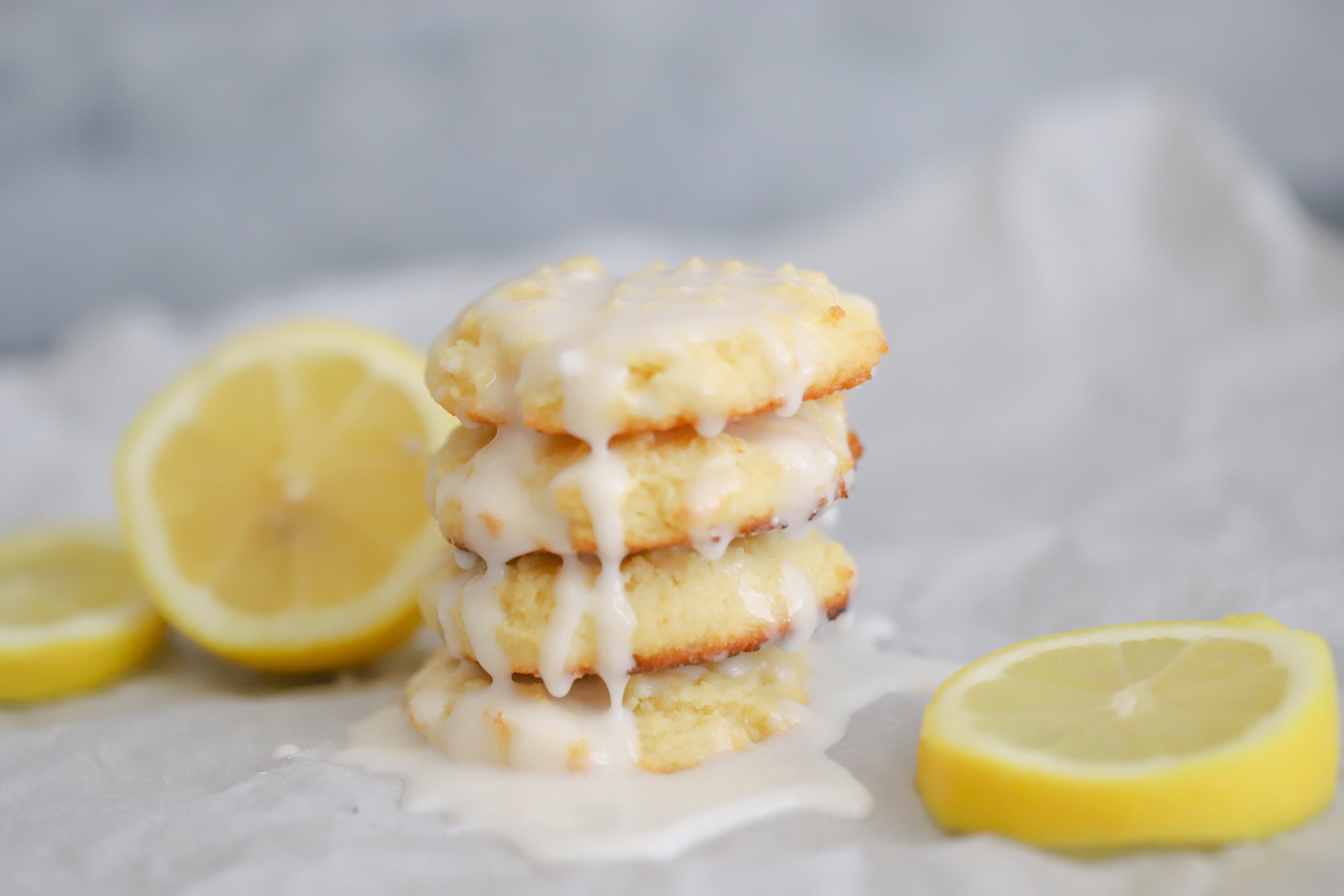 Thick and Soft Keto Lemon Cookies