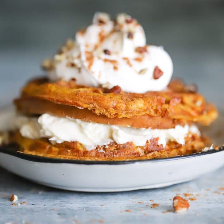 Keto Pumpkin Cheesecake Chaffle