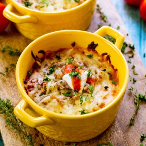 Keto Low Carb Lasagna Bowls (Single-Serve Bowls)