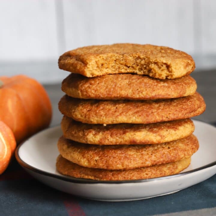 The BEST Keto Pumpkin Snickerdoodle Cookies