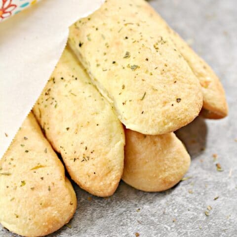 Low Carb Keto Italian Garlic Breadsticks