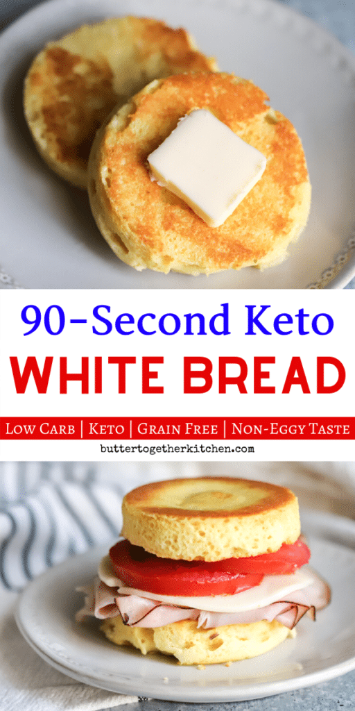 90 Second Keto White Bread Wonder Bread Butter Together Kitchen
