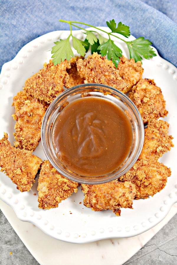 These Air Fryer Keto Chicken Nuggets are SO juicy, crispy, and delicious! You will love this quick and delicious meal. @perduefarms #PerdueFarmsFarmtoHome #PerdueFarms_Partner #AD #ketochickennuggets #ketoairfryerchicken #ketoairfryerchickennuggets 