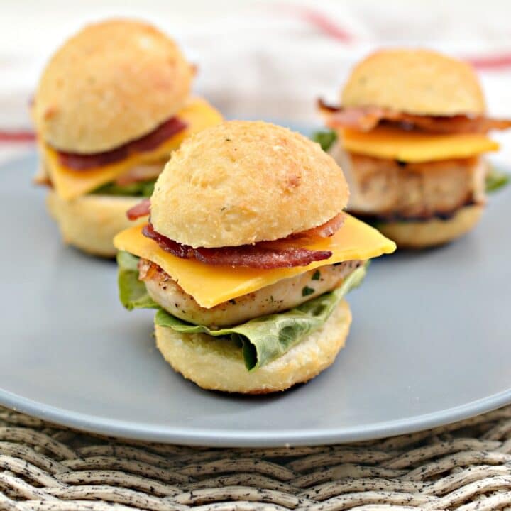 Crispy Keto Bacon Ranch Chicken Sliders