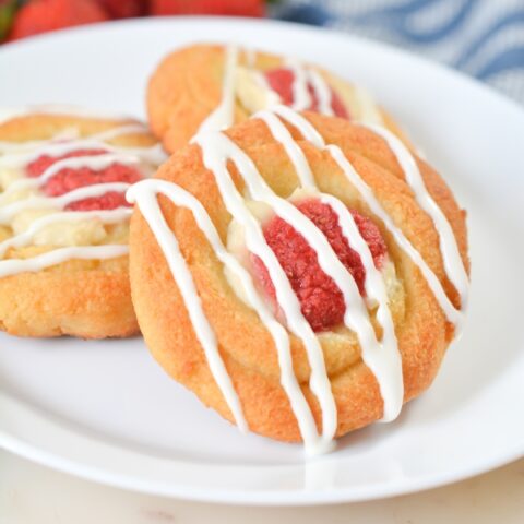 Strawberry Cheese Keto Danish