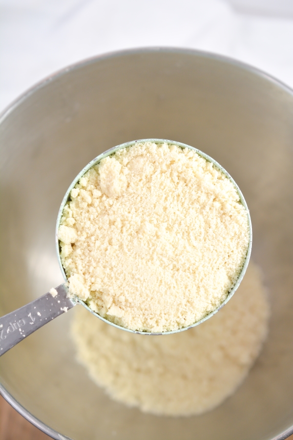 almond flour in mixing bowl
